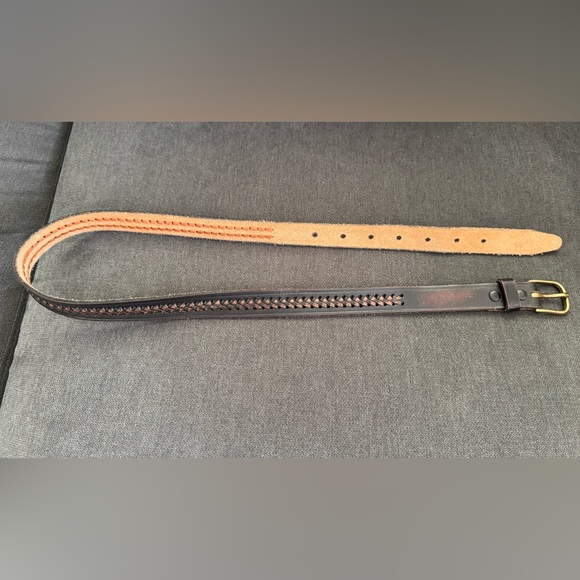 J. Crew brown genuine‎ leather women’s belt size M - Picture 2 of 7